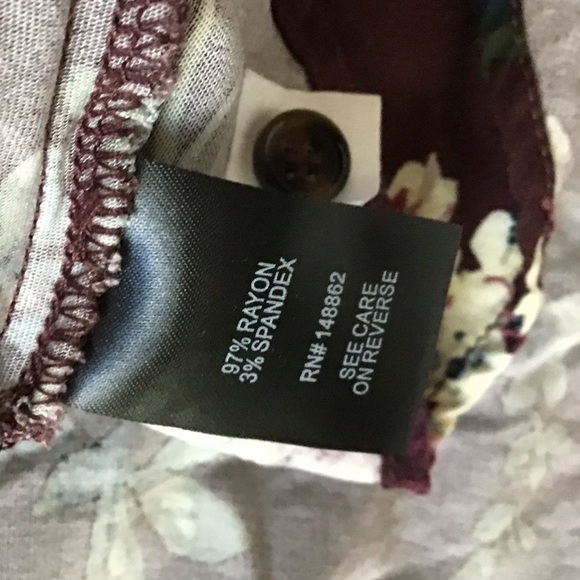 Floral Burgundy Midi Dress torrid 1x - Picture 5 of 8